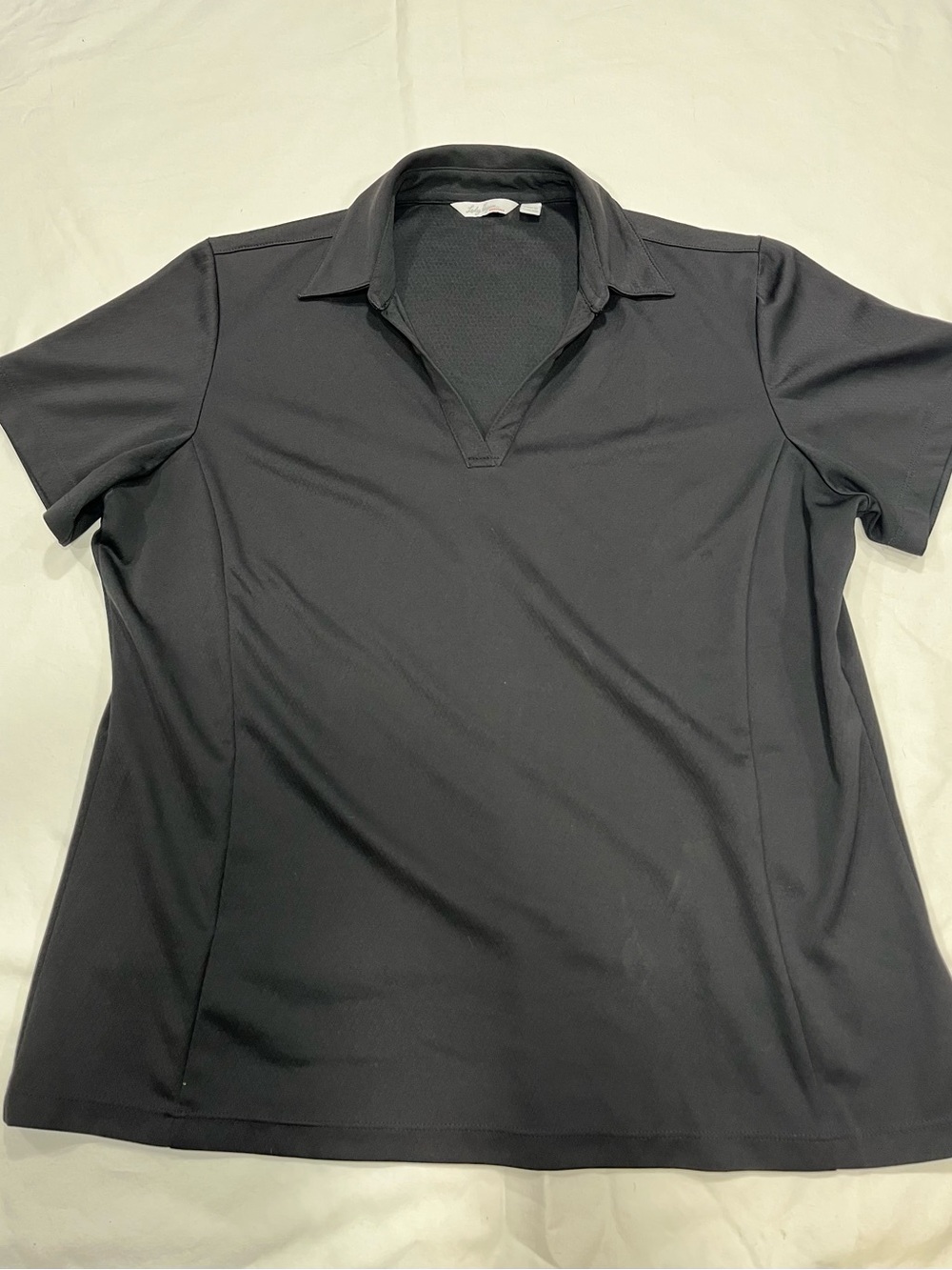 Lady Hagen Black Short-Sleeve V Neck